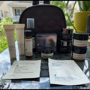 Dr Perricone MD, lot of several items w/ bag